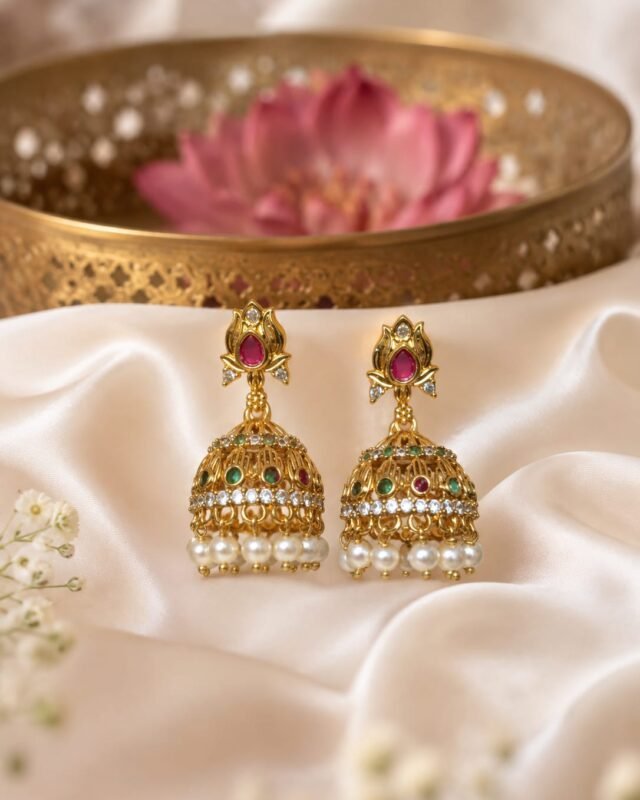 Sitara Meenakari Jhumkas – cz